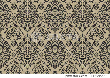 Ikat tribal Indian seamless pattern. Ethnic Aztec fabric carpet mandala ornament native boho chevron textile.Geometric African American oriental traditional vector illustrations. Embroidery style. 116595538