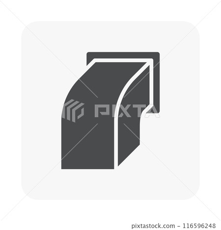 Hood wall vent cap vector icon, black silhouette. Hood wall vent cap vector icon, black silhouette. 116596248