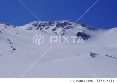 The outer rim of Mt. Chokai in winter The outer rim of Mt. Chokai in winter 116596413
