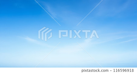 Blue Sky, Soft Clouds, Gentle Gradient, Peaceful Daylight, Calm Weather, Background, Clear Atmosphere, Subtle Whispy Formations, Tranquil Nature, Scenic Open Airspace Blue Sky, Soft Clouds, Gentle Gradient, Peaceful Daylight, Calm Weather, Background, Clear Atmosphere, Subtle Whispy Formations, Tranquil Nature, Scenic Open Airspace 116596918