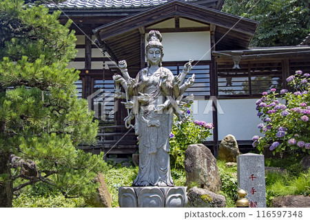The Thousand-Armed Kannon Statue at Amabiki Kannon in Sakuragawa City The Thousand-Armed Kannon Statue at Amabiki Kannon in Sakuragawa City 116597348