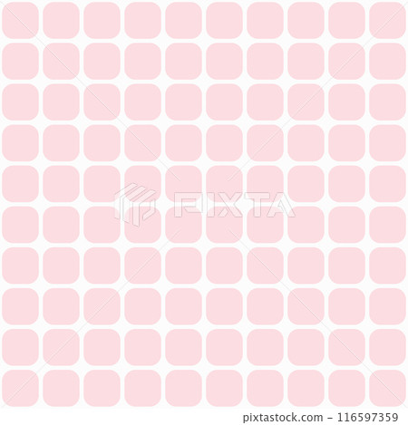 Pink rounded square seamless pattern 116597359