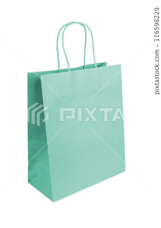 Eco friendly shopping bag made from recycled paper isolated on white background, ecology, recycling Eco friendly shopping bag made from recycled paper isolated on white background, ecology, recycling 116598229