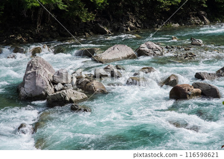 [激流影像/夏季溪流]岐阜縣馬瀨川上游 116598621