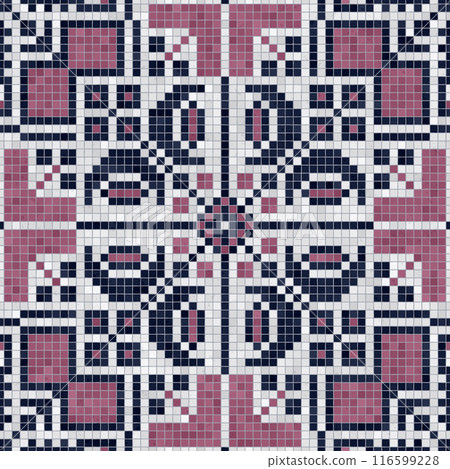 Mosaic tiles vector background 104 Mosaic tiles vector background 104 116599228