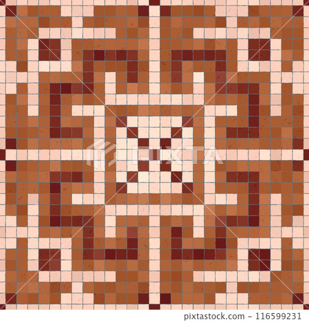 Mosaic tiles vector background 107 116599231