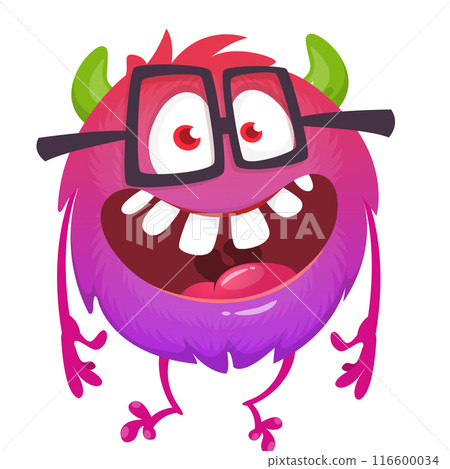 Cartoon funny monster illustration. Vector icon. Halloween design 116600034