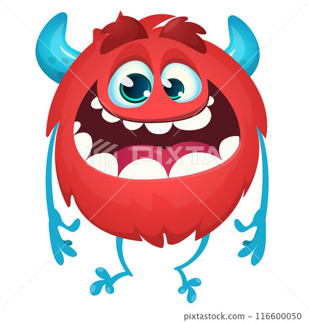 Cartoon funny monster illustration. Vector icon. Halloween design Cartoon funny monster illustration. Vector icon. Halloween design 116600050