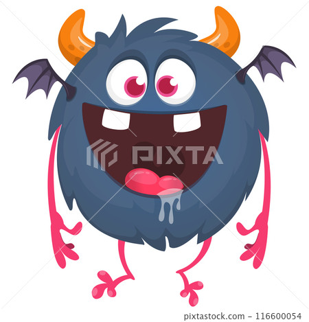 Cartoon funny monster illustration. Vector icon. Halloween design 116600054
