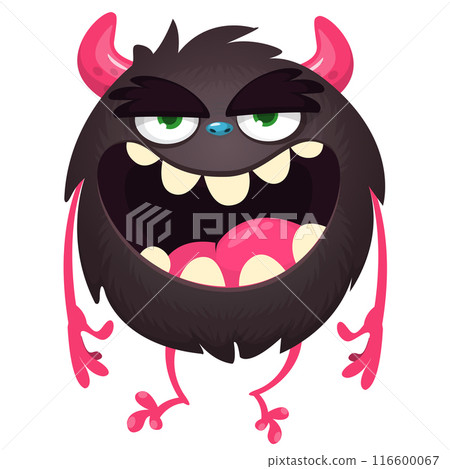 Cartoon funny monster illustration. Vector icon. Halloween design Cartoon funny monster illustration. Vector icon. Halloween design 116600067