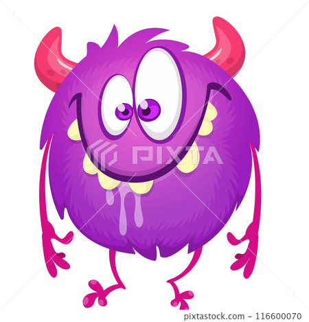Cartoon funny monster illustration. Vector icon. Halloween design 116600070