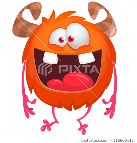 Cartoon funny monster illustration. Vector icon. Halloween design 116600112