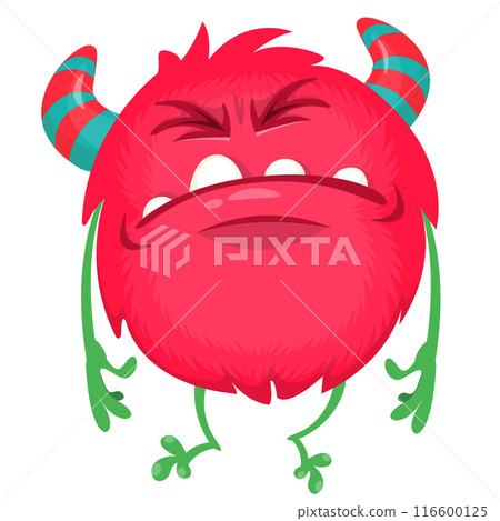 Cartoon funny monster illustration. Vector icon. Halloween design 116600125
