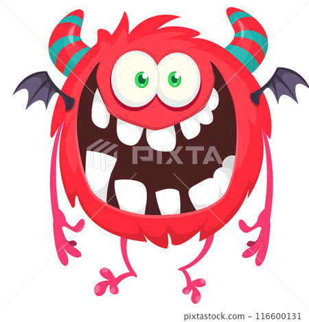 Cartoon funny monster illustration. Vector icon. Halloween design 116600131
