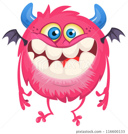 Cartoon funny monster illustration. Vector icon. Halloween design Cartoon funny monster illustration. Vector icon. Halloween design 116600133