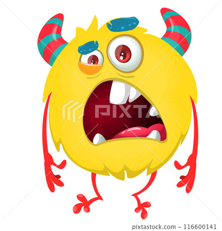 Cartoon funny monster illustration. Vector icon. Halloween design 116600141