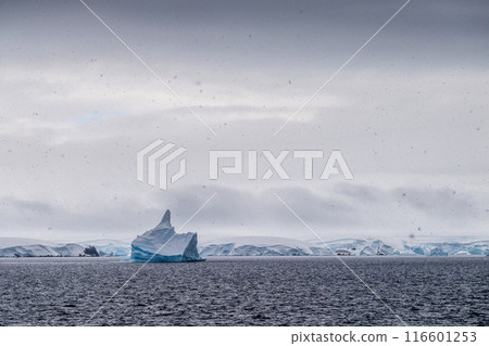 Antarctic landscape near Lavoisier island 116601253