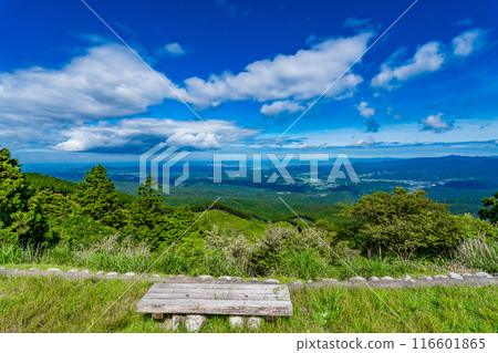 View of Ise Bay from the observation deck at Aoyama Plateau, Tsu City, Mie Prefecture 116601865