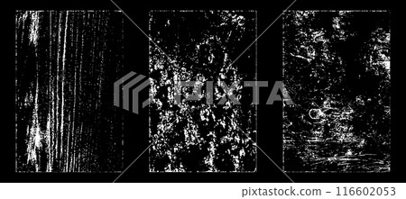 Black and white grunge. Distress overlay texture. Abstract surface dust and rough dirty wall background concept. Distress illustration simply place over object to create grunge effect. Vector EPS10. Black and white grunge. Distress overlay texture. Abstract surface dust and rough dirty wall background concept. Distress illustration simply place over object to create grunge effect. Vector EPS10. 116602053