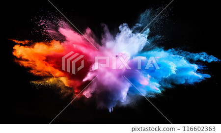 Colorful Powder Explosion 116602363