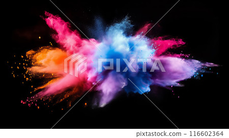 Colorful Powder Explosion 116602364