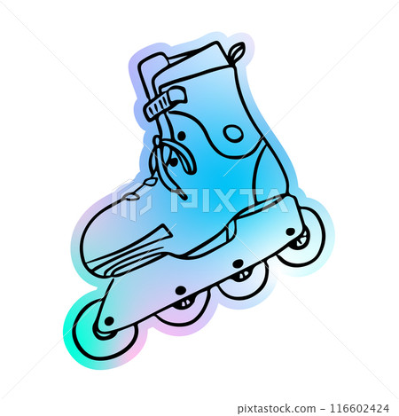 Retro holographic roller skates from 2000s 116602424