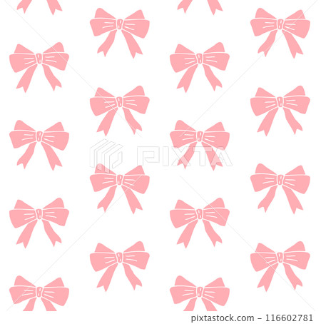 Vector seamless pattern of pink bow tie Vector seamless pattern of pink bow tie 116602781