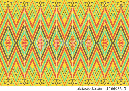 Ethnic Pattern. Ethnic India Bhandhani seamless pattern for embroidery, textile decoration and tile design. 116602845