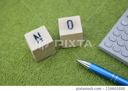 Choose YES, NO wooden letter blocks 116602888