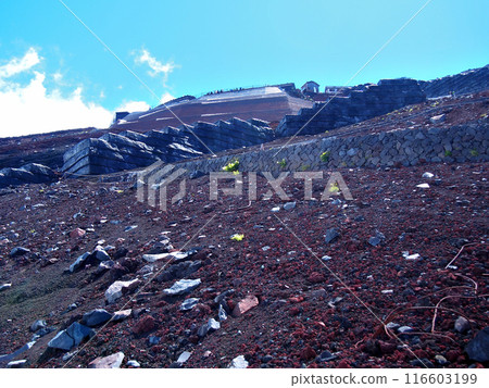 Mount Fuji - Yoshida Trail - A mountain hut that looks like a fortress 116603199