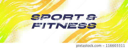 Abstract Sport Background with Yellow and Green Gradient Brushstrokes and Halftone Effect. Dynamic Grunge Background with Brush Texture. Scratch Elements For Design Abstract Sport Background with Yellow and Green Gradient Brushstrokes and Halftone Effect. Dynamic Grunge Background with Brush Texture. Scratch Elements For Design 116603311