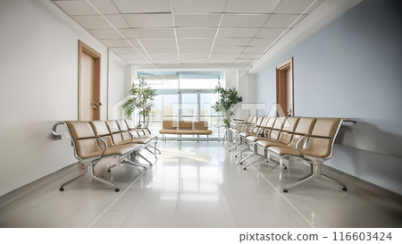 CG material: Image of a hospital waiting room 116603424