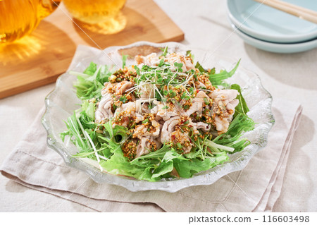 Pork shabu-shabu salad Pork shabu-shabu salad 116603498