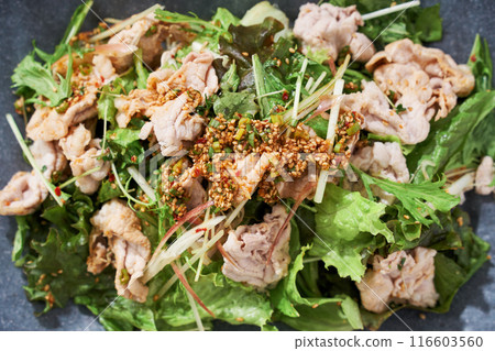 Pork shabu-shabu salad Pork shabu-shabu salad 116603560