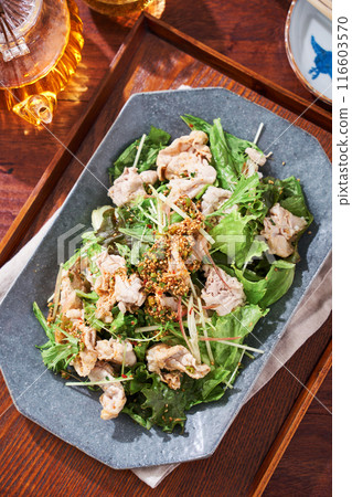 Pork shabu-shabu salad 116603570