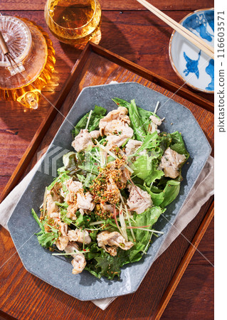Pork shabu-shabu salad 116603571