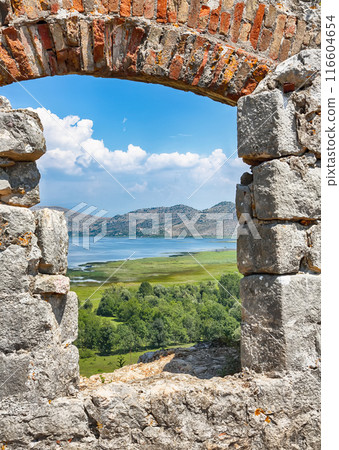 Captivating View of Zabljak Crnojevica Fortress ruins. Captivating View of Zabljak Crnojevica Fortress ruins. 116604654