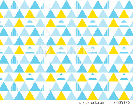 Summer blue yellow pop triangle geometric pattern background Summer blue yellow pop triangle geometric pattern background 116605370