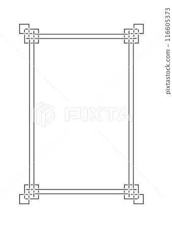 Simple line frame 116605373