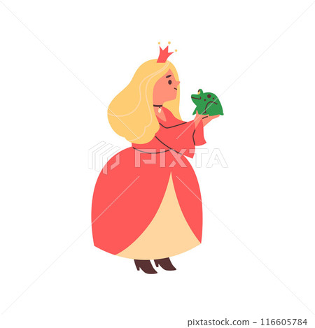 Image of a children's princess costume for theatrical productions. Image of a children's princess costume for theatrical productions. 116605784