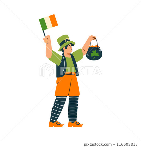 St. Patrick 's Day. Child celebrates the holiday. St. Patrick 's Day. Child celebrates the holiday. 116605815