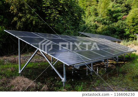 Solar panels that are not getting much sunlight Solar panels that are not getting much sunlight 116606230