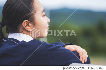 High school student's portrait 116606366