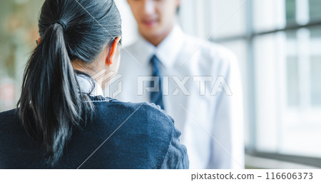 High school student's man and woman 116606373