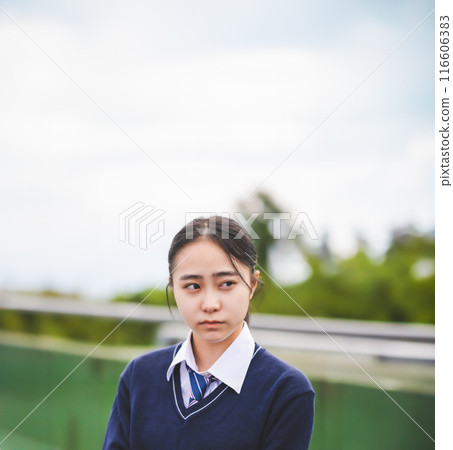 High school student's portrait 116606383