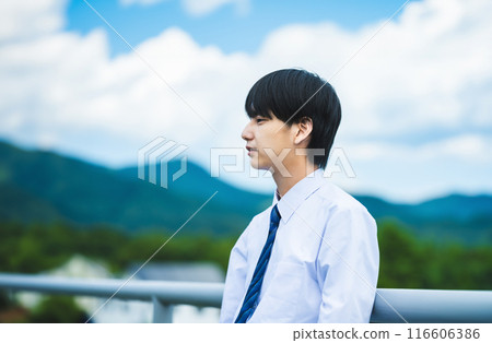 High school student's portrait 116606386