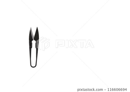 Sewing scissors on a white background Sewing scissors on a white background 116606694