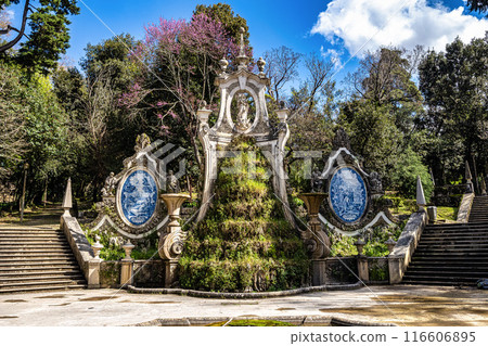 Mermaid Garden, Jardim da Sereia in the center of Coimbra, Portugal. 18th century public park Mermaid Garden, Jardim da Sereia in the center of Coimbra, Portugal. 18th century public park 116606895