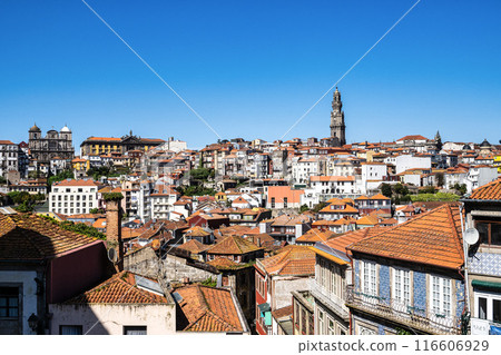 Picturesque, colorful view at old town of Porto in Portugal 116606929