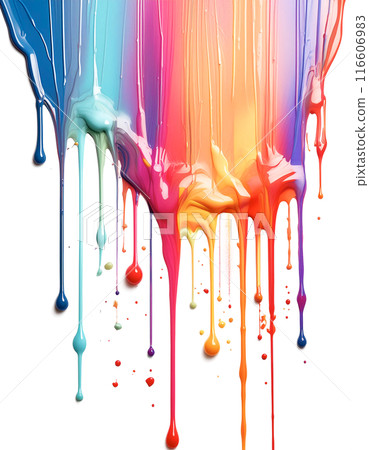 Dripping colorful paint 116606983